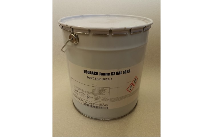 ECOLACK - Barva pro vodorovné značení, 25kg, žlutá (RAL 1023)