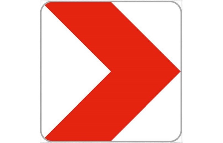 Dopravní značka Z3 - Vodící tabule Dopravní značka Z3 - Vodící tabule