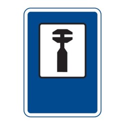 Dopravní značka IJ8 - Opravna