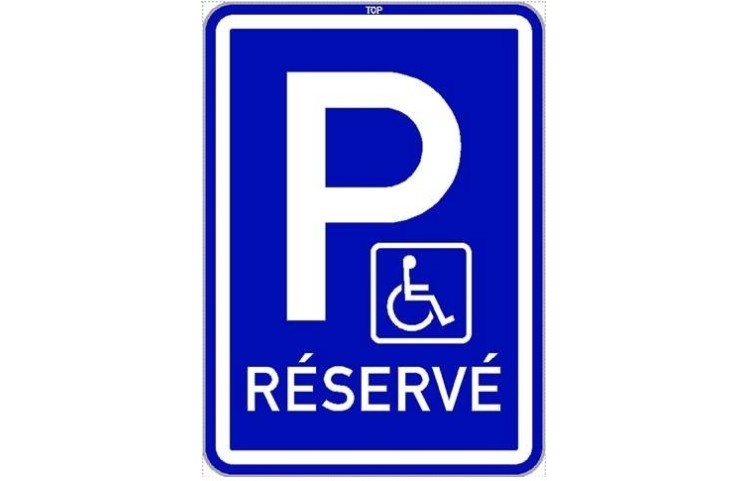 Dopravní značka IP12 + O1 - Vyhrazené parkoviště pro invalidu