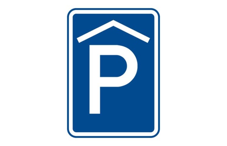Dopravní značka IP13a - Kryté parkoviště
