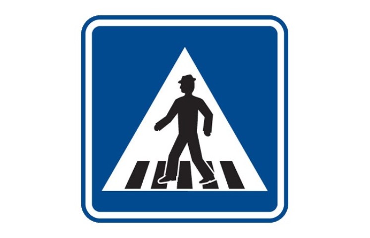 Dopravní značka IP6 - Přechod pro chodce