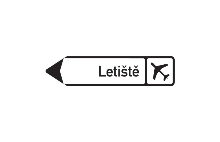 Dopravní značka IS5 - Směrová tabule Dopravní značka IS5 - Směrová tabule