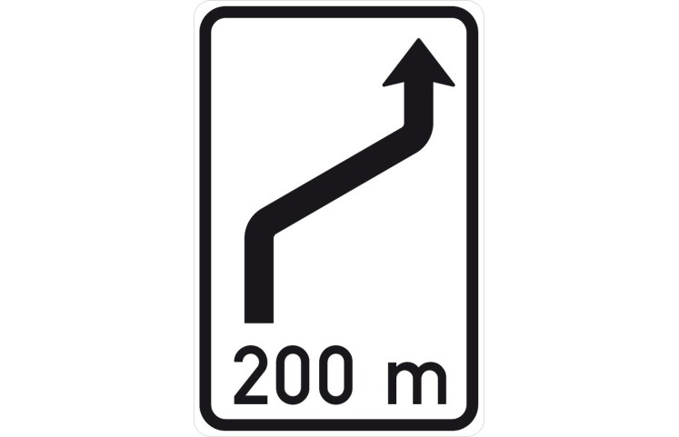 Dopravní značka IS10b - Návěst změny směru jízdy Dopravní značka IS10b - Návěst změny směru jízdy