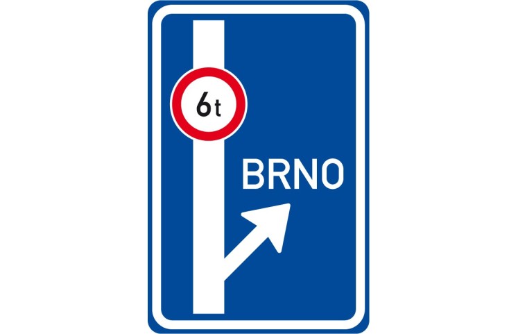 Dopravní značka IS9c - Návěst před křižovatkou Dopravní značka IS9c - Návěst před křižovatkou