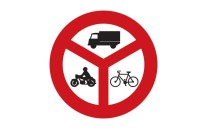 Dopravní značka B12 - Zákaz vjezdu vyznačených vozidel