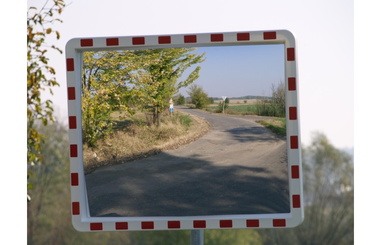 Nerozbitné dopravní zrcadlo, obdélníkové
