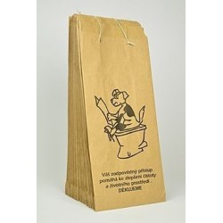 Papírové sáčky na psí exkrementy